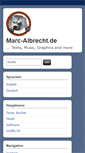 Mobile Screenshot of marc-albrecht.de