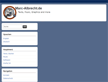 Tablet Screenshot of marc-albrecht.de